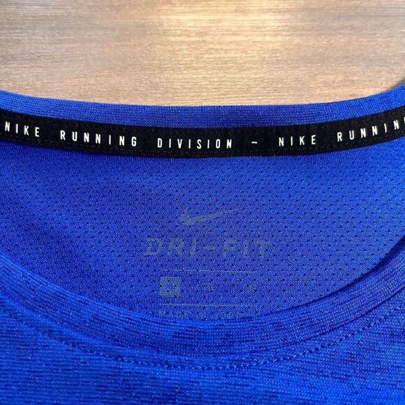Nike Blue Athletic Workout Running Shirt Men XL Bin M-66‎ - Picture 3 of 4
